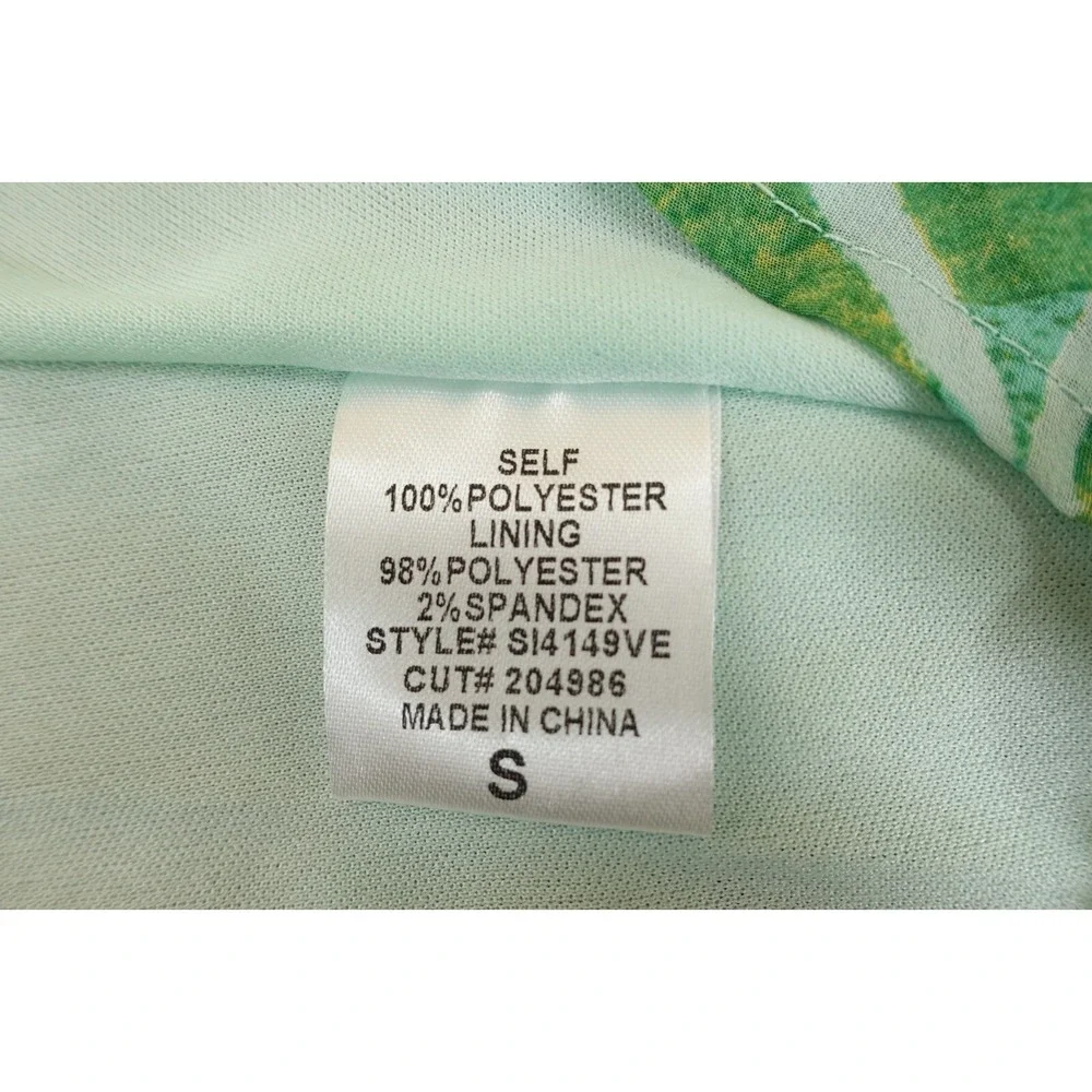 Vestique Womens Size Small Green Leaf Print Ruffle Aruba Midi Skirt NWT - Picture 5 of 10